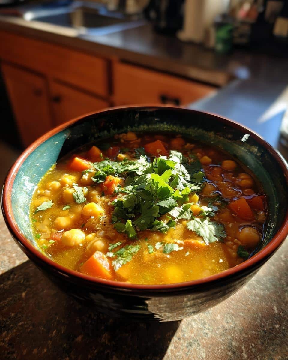 Moroccan Chickpea Soup - detail 2