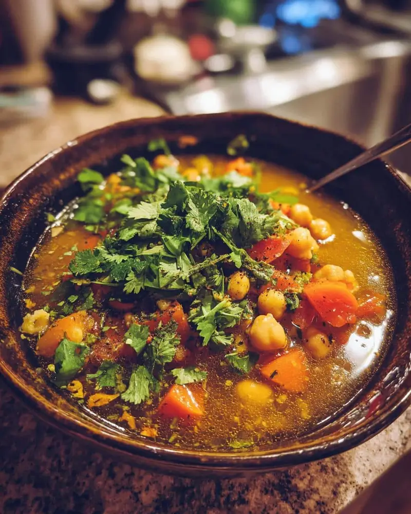 35-Minute Moroccan Chickpea Soup: A Flavorful Comfort Bowl