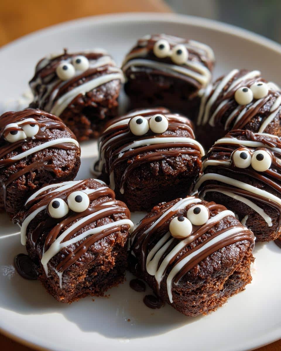 Mummy Brownie Bites - detail 1
