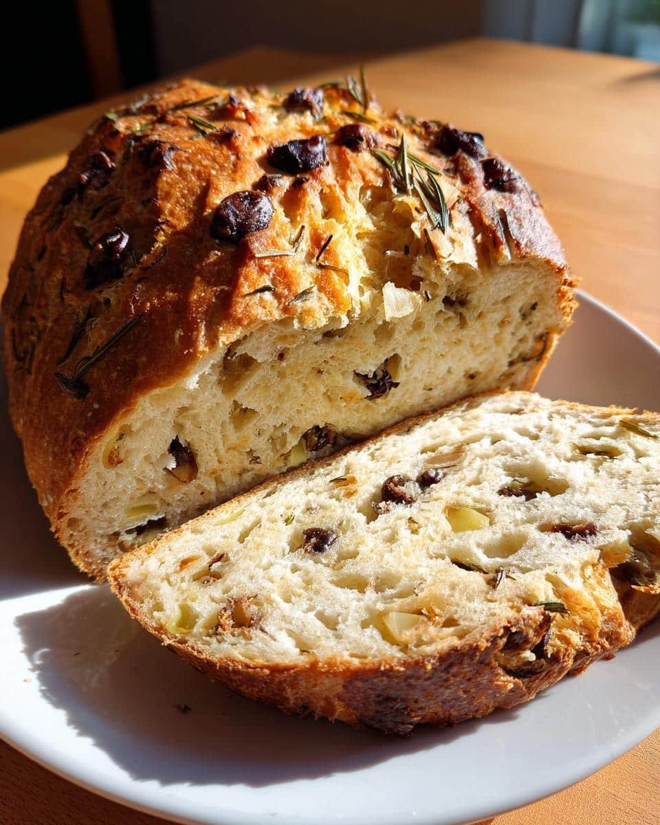 Olive and Rosemary Loaf - detail 1