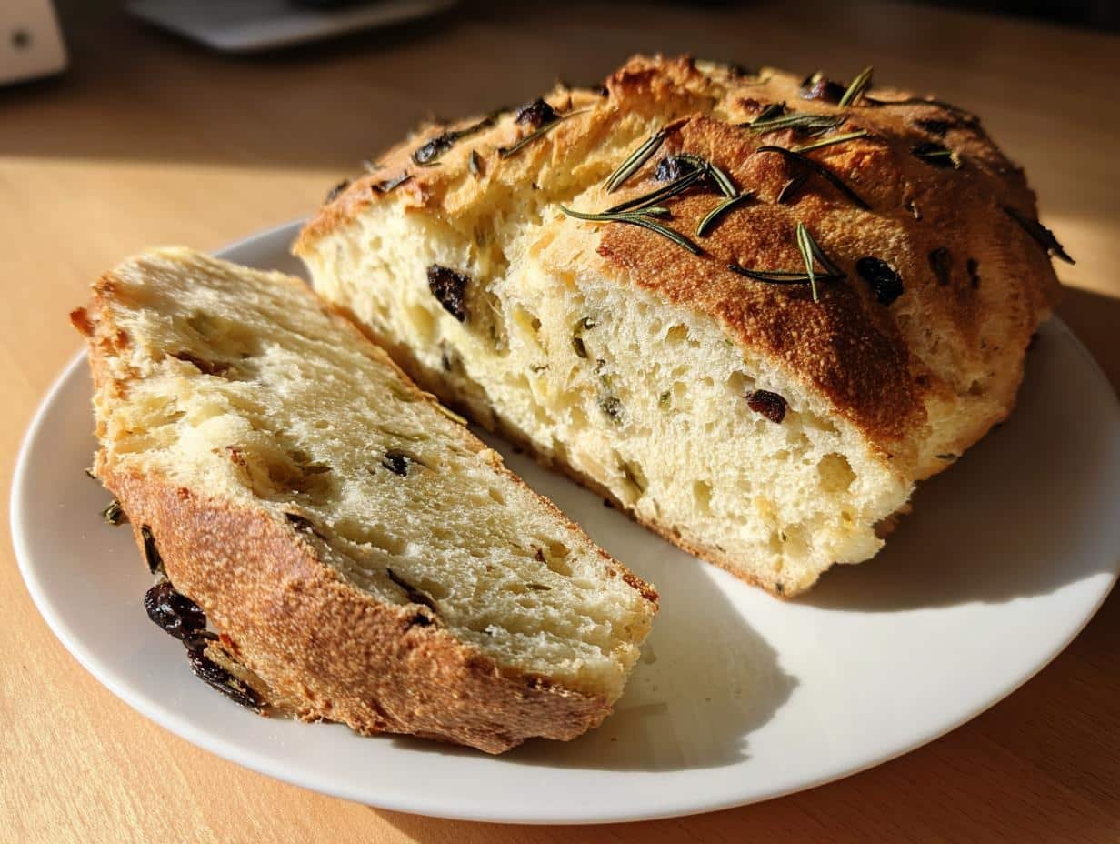 Savory Olive and Rosemary Loaf Recipe That Delights in 35 Minutes