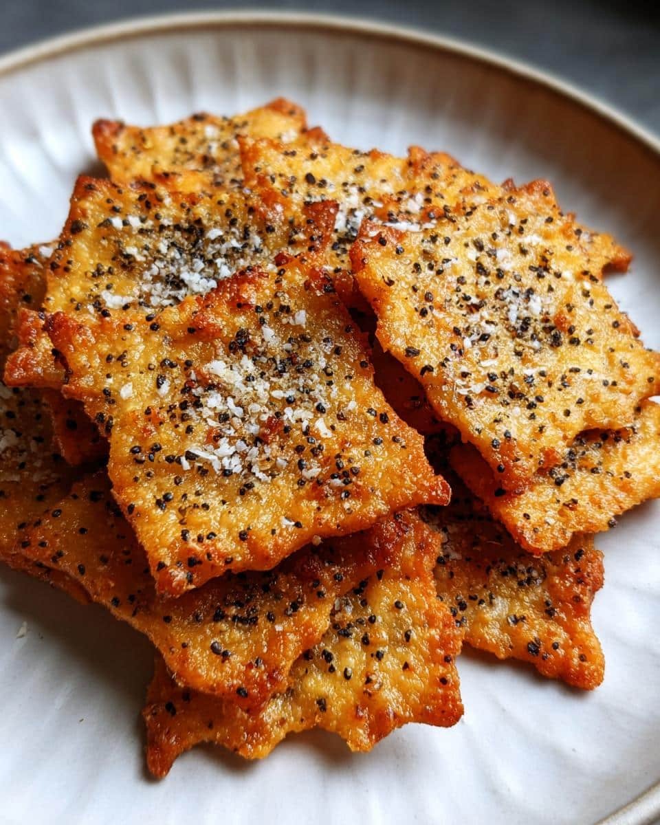 Parmesan Black Pepper Crackers - detail 1