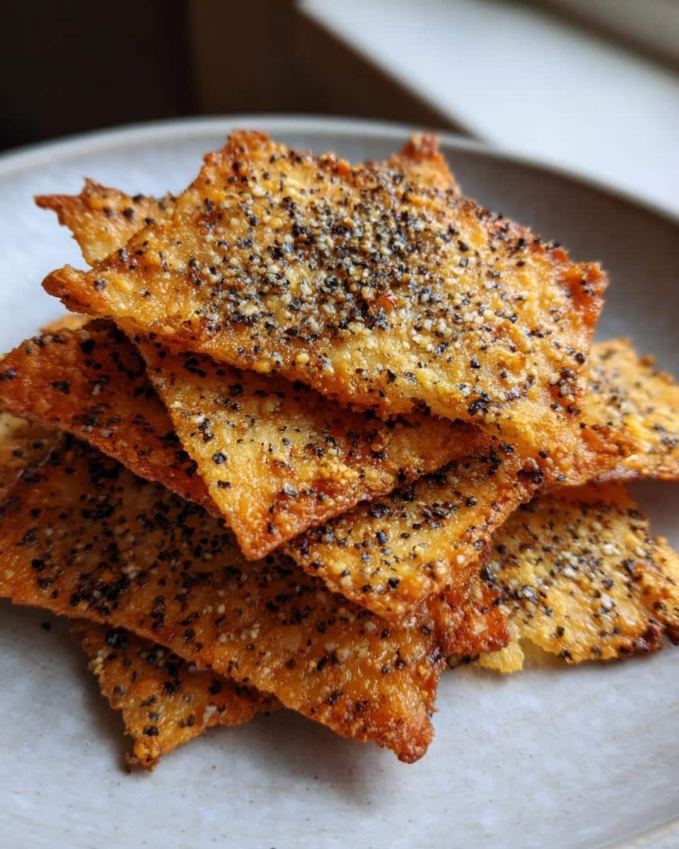 Parmesan Black Pepper Crackers - detail 2