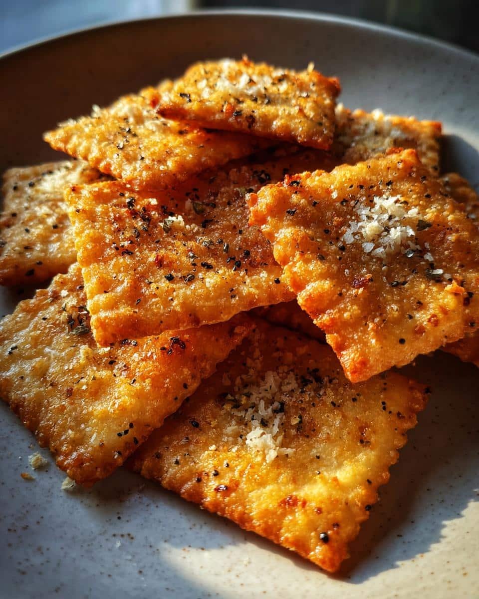 Parmesan Black Pepper Crackers - detail 3