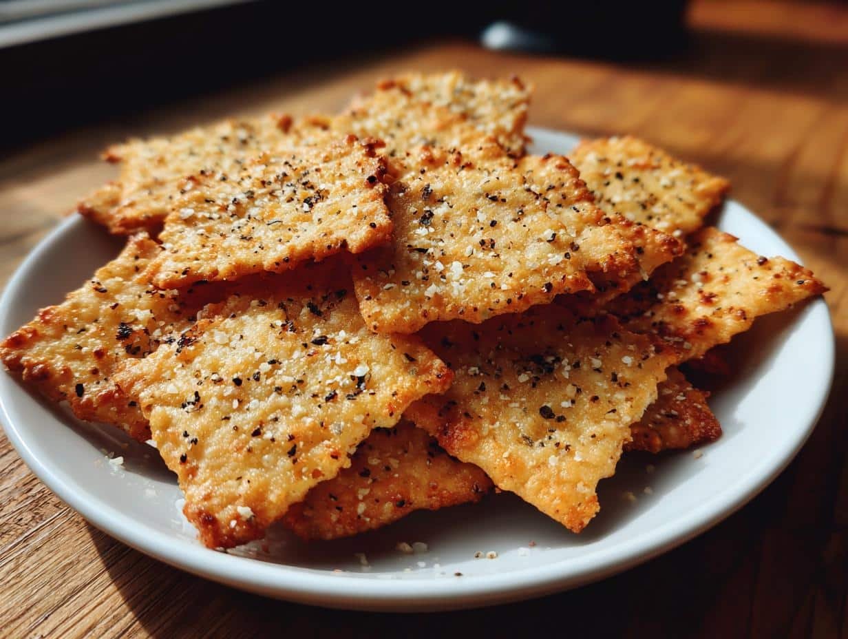 Parmesan Black Pepper Crackers