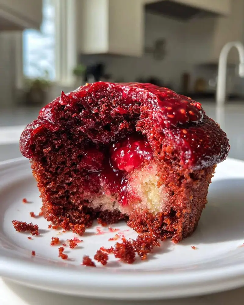35 Magical Poison Apple Cupcakes with Surprise Jam Core