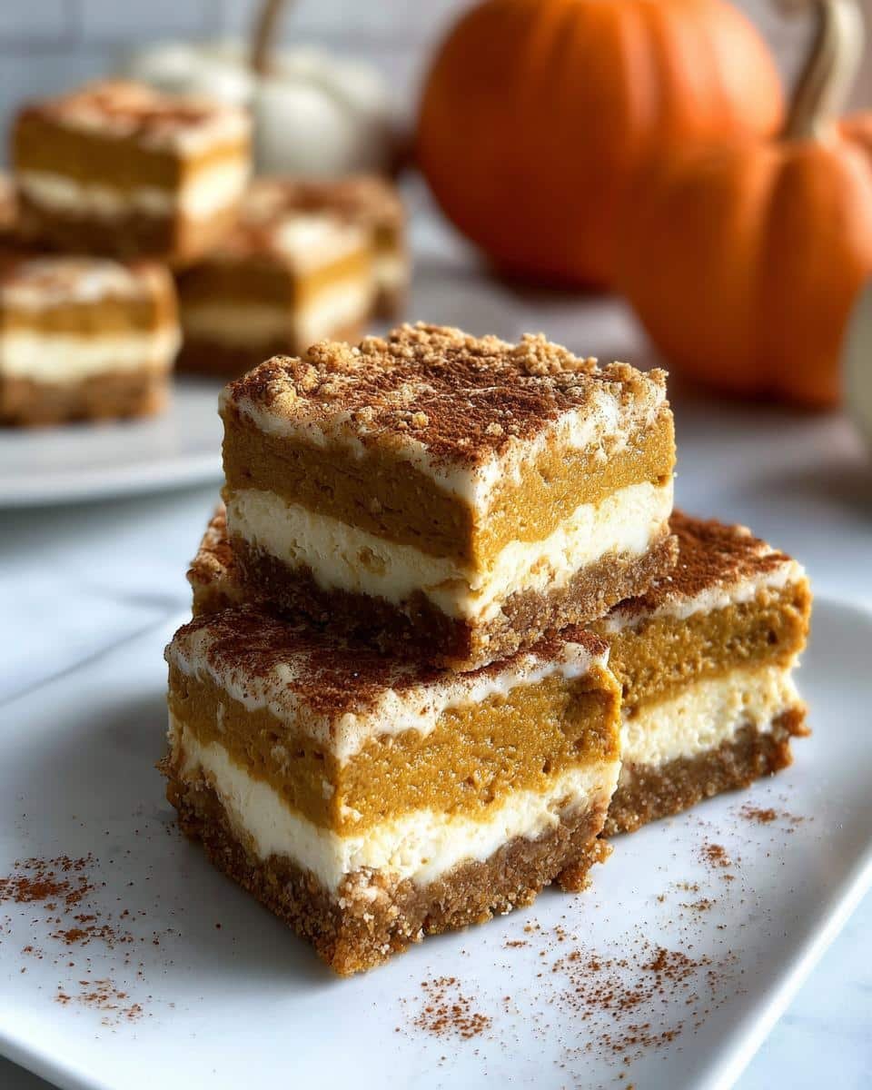 Pumpkin Cheesecake Bars - detail 3