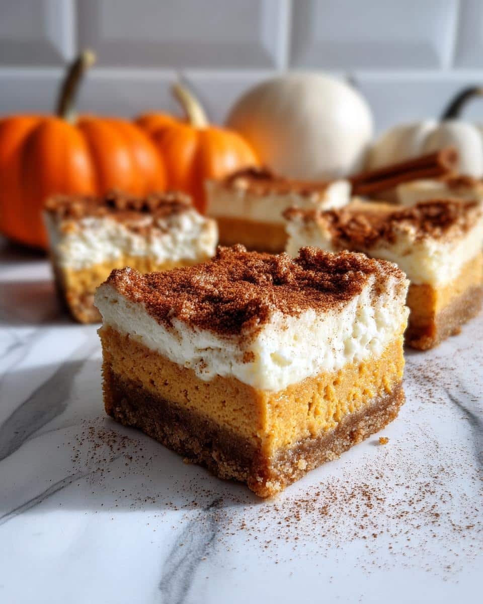Pumpkin Cheesecake Bars - detail 2