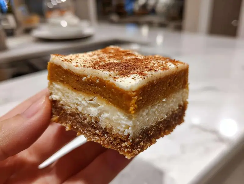 Pumpkin Cheesecake Bars