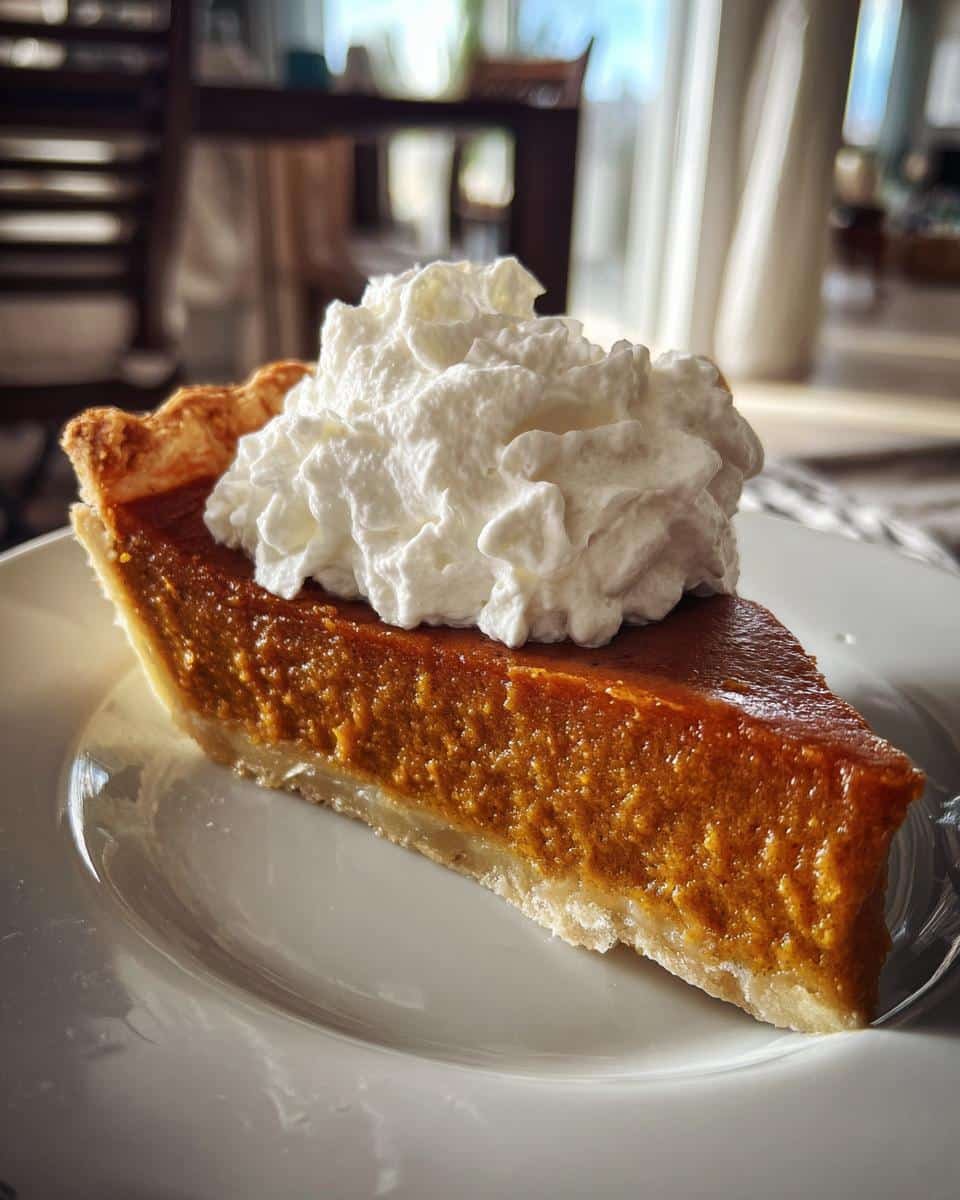 Pumpkin Pie with Whipped Cream - detail 3