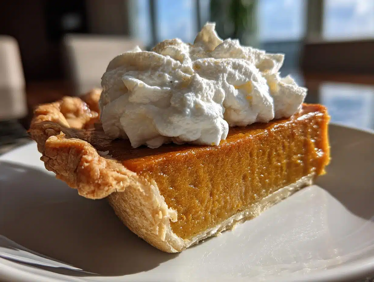 1 Perfect Pumpkin Pie with Whipped Cream You Must Try Now