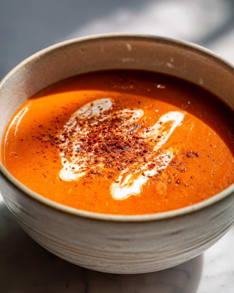 Roasted Red Pepper Tomato Soup - detail 2