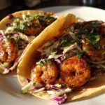 Shrimp Tacos with Lime Slaw