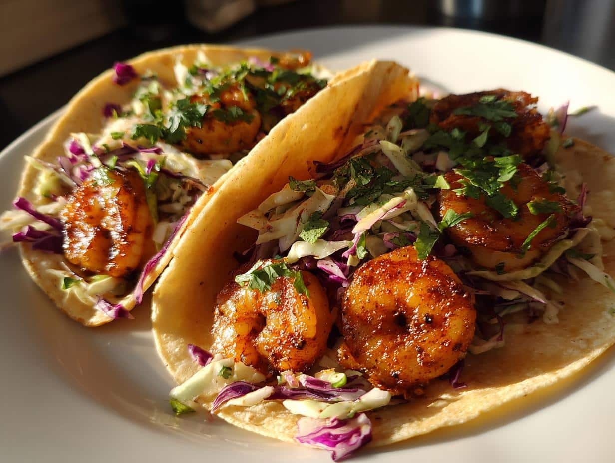Irresistible Shrimp Tacos with Lime Slaw in 30 Minutes