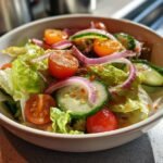 Simple Garden Salad with Vinaigrette