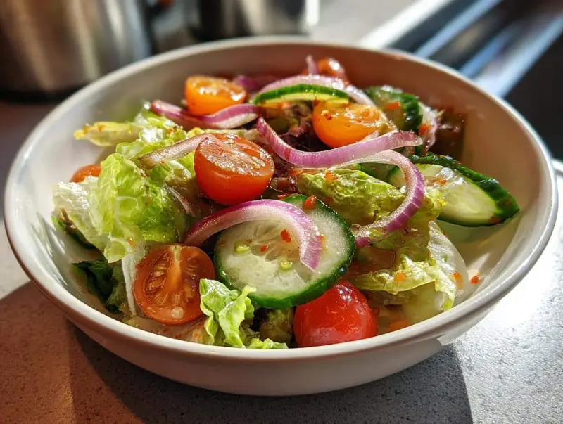 10-Minute Simple Garden Salad with Vinaigrette – Fresh & Irresistible