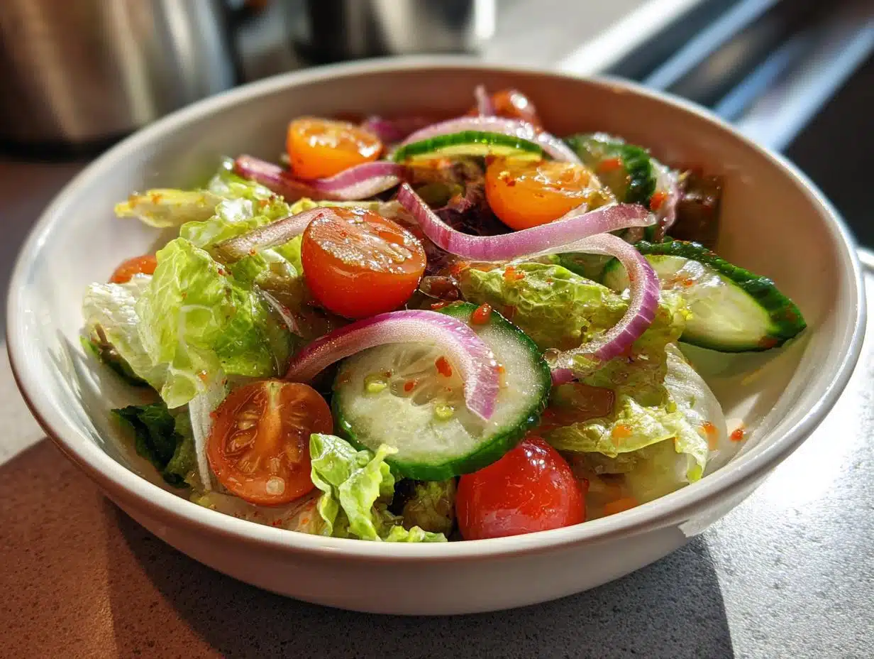 10-Minute Simple Garden Salad with Vinaigrette – Fresh &amp; Irresistible