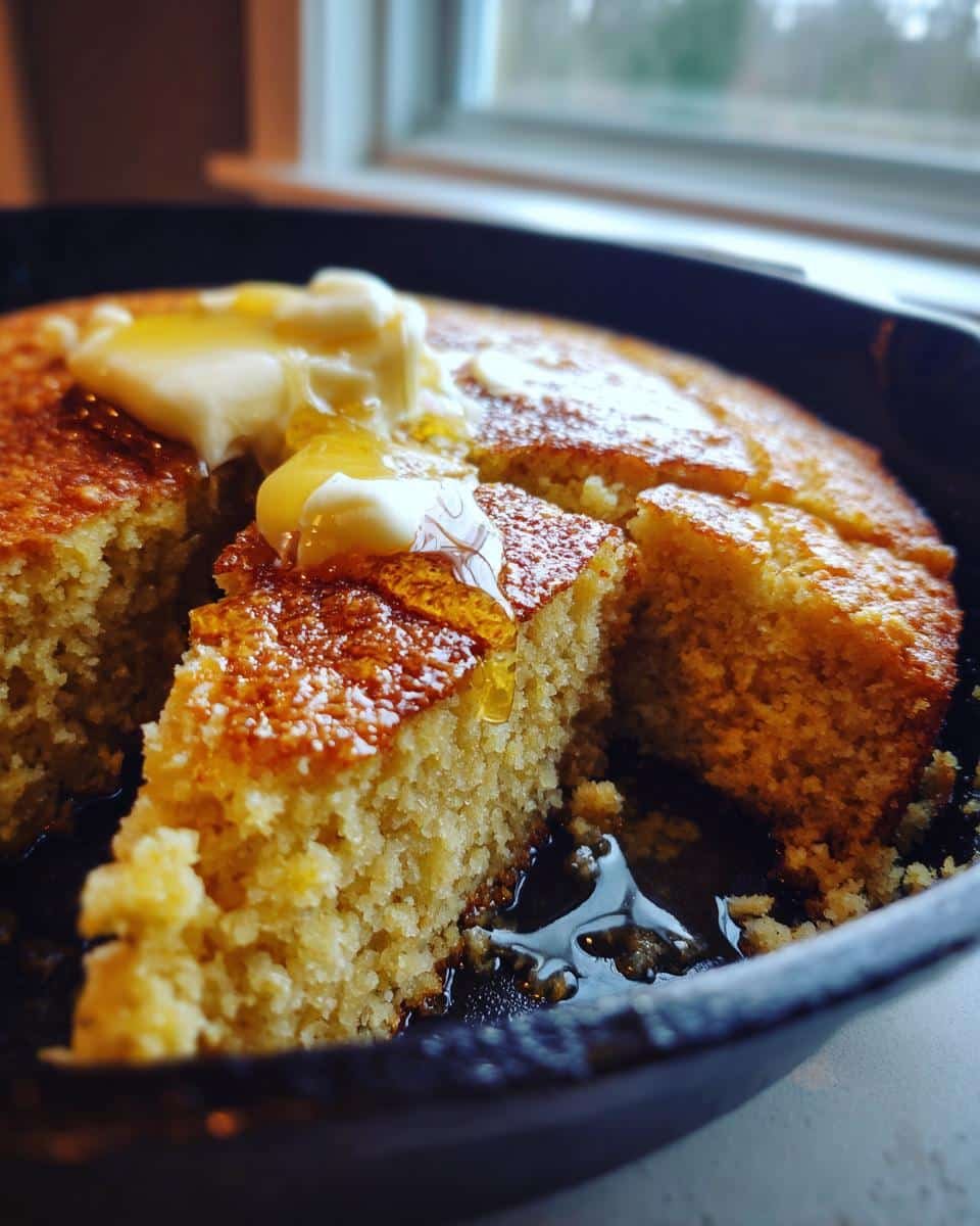 Skillet Cornbread with Honey Butter - detail 3