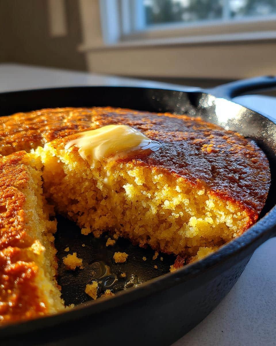 Skillet Cornbread with Honey Butter - detail 4