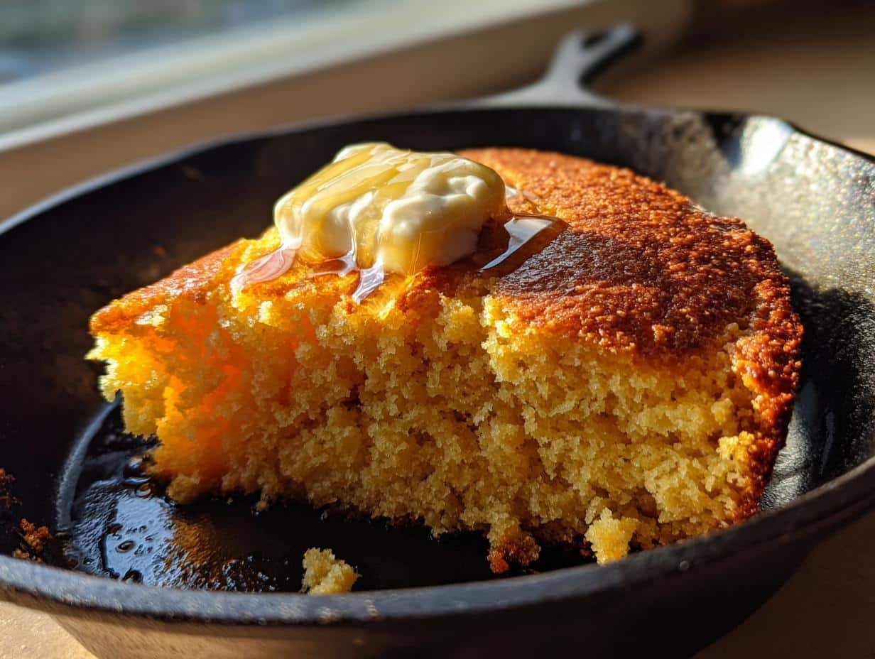 30-Minute Skillet Cornbread with Honey Butter Will Win Hearts Instantly