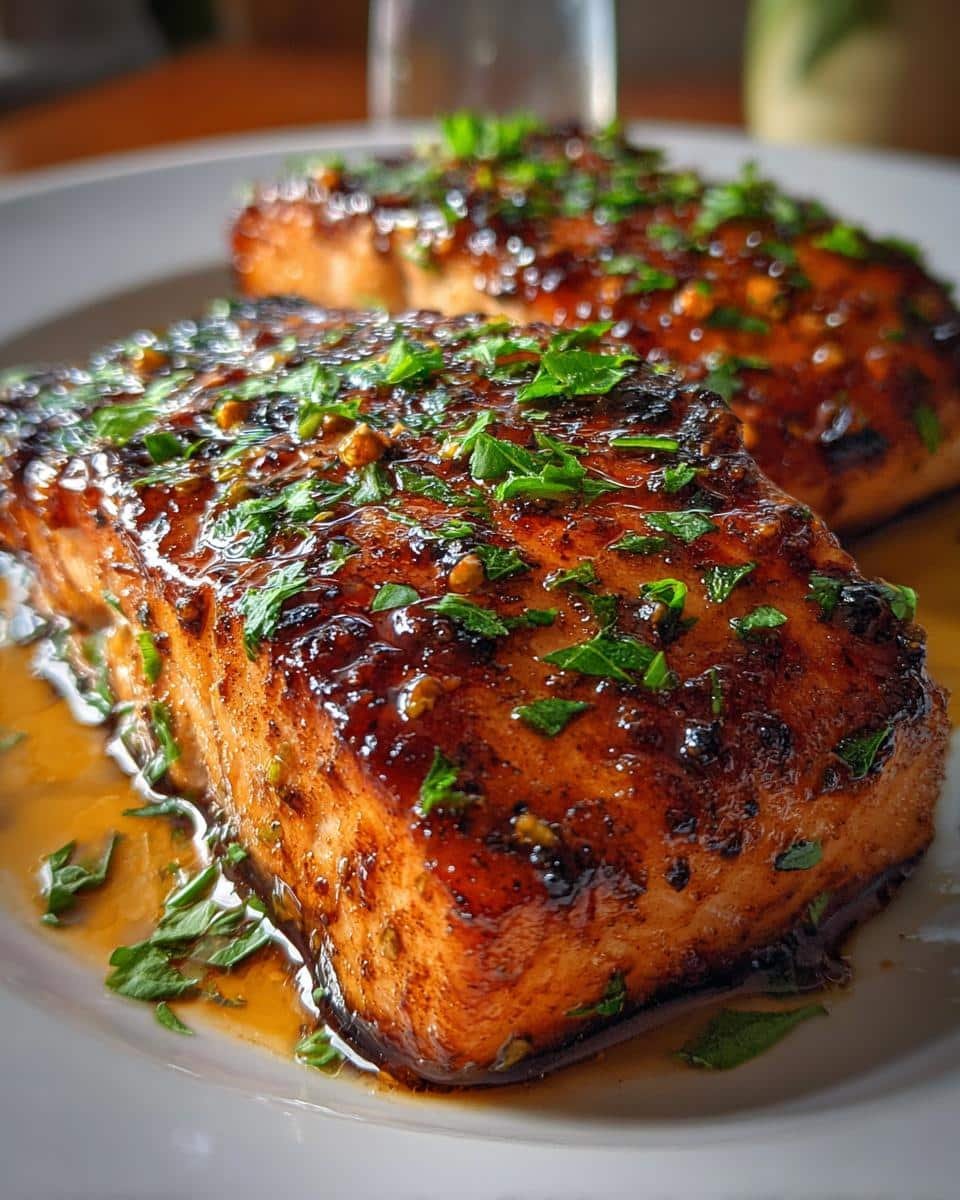 Skillet Honey Garlic Salmon - detail 1