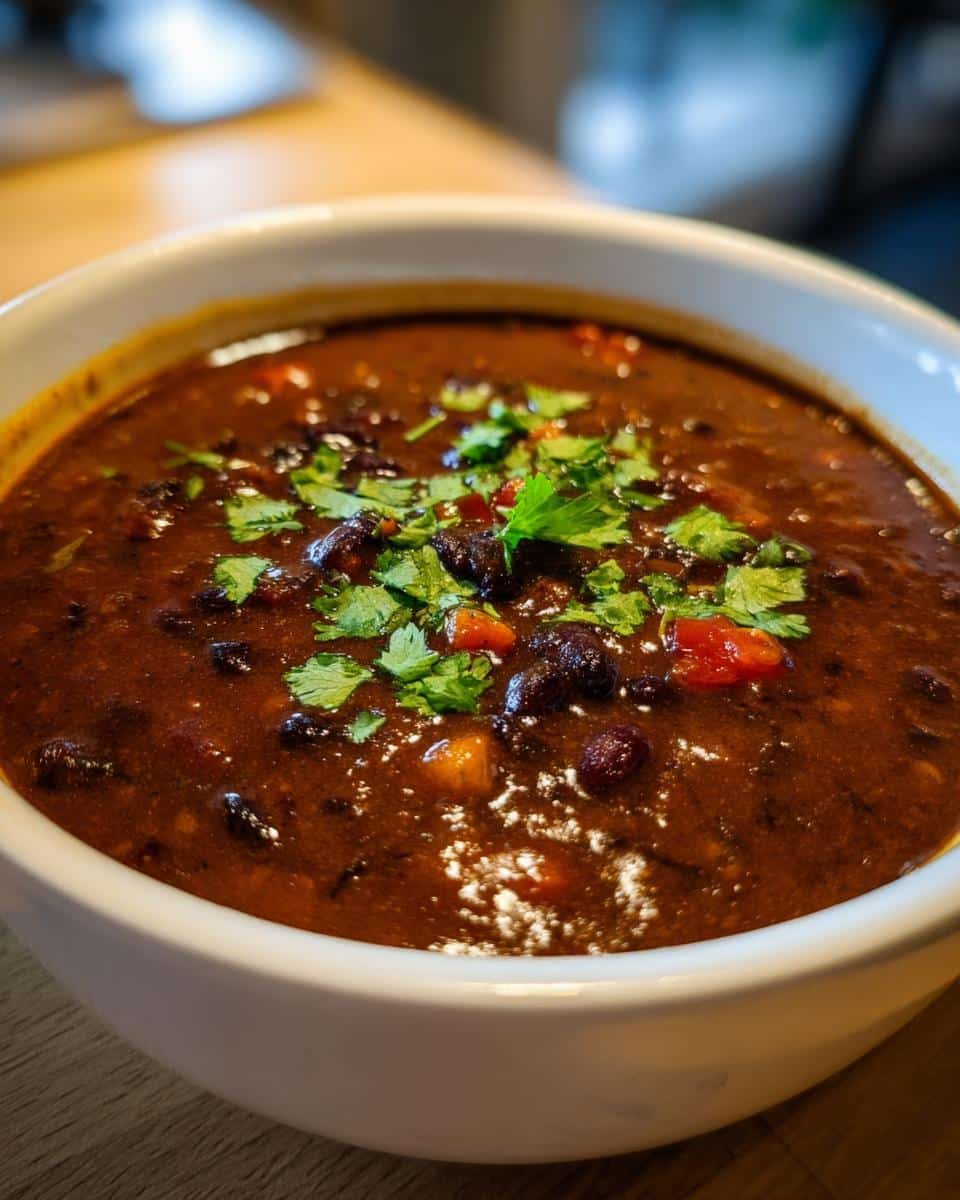 Smoky Black Bean Soup - detail 1