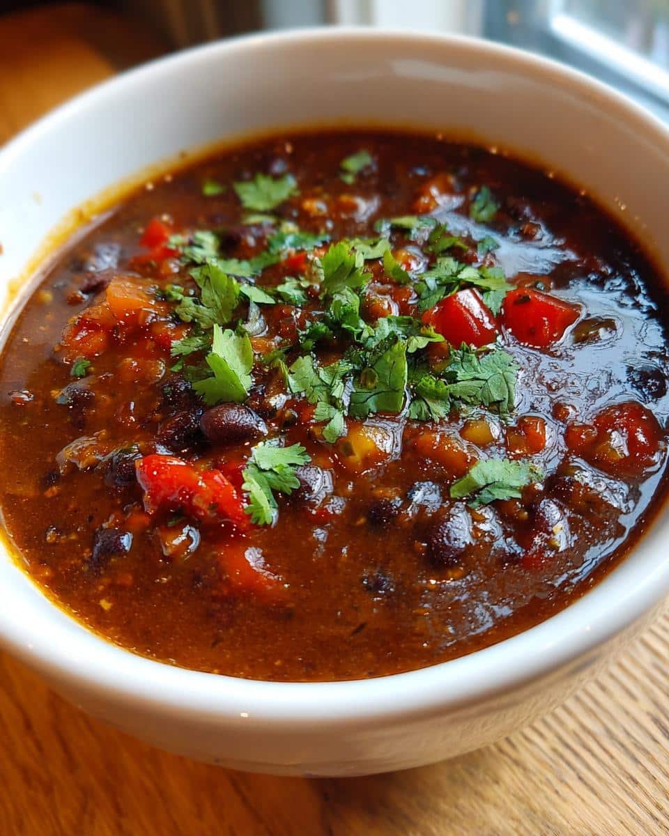Smoky Black Bean Soup - detail 2