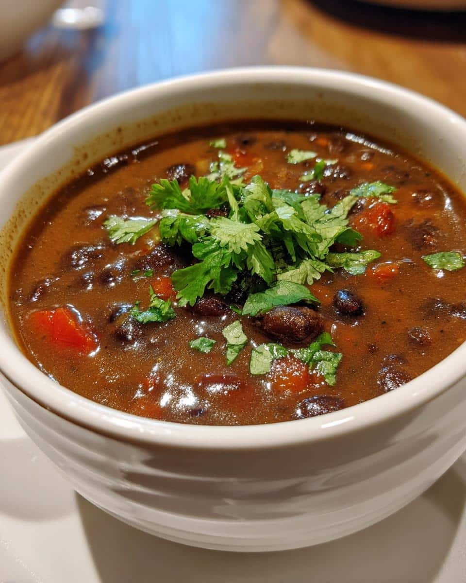 Smoky Black Bean Soup - detail 3
