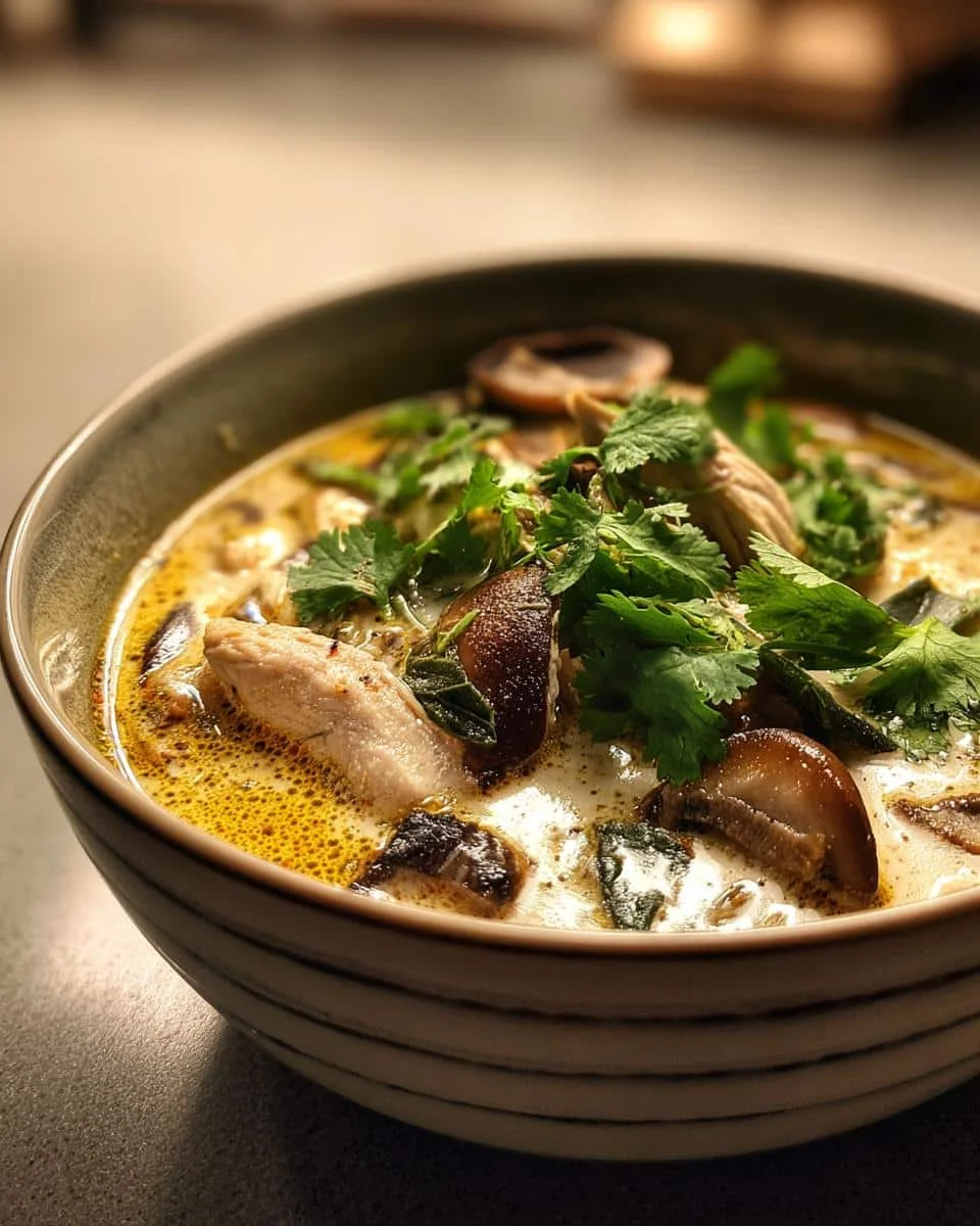Thai Coconut Chicken Soup - detail 2