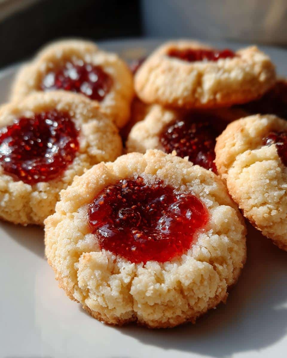 Thumbprint Jam Cookies - detail 1