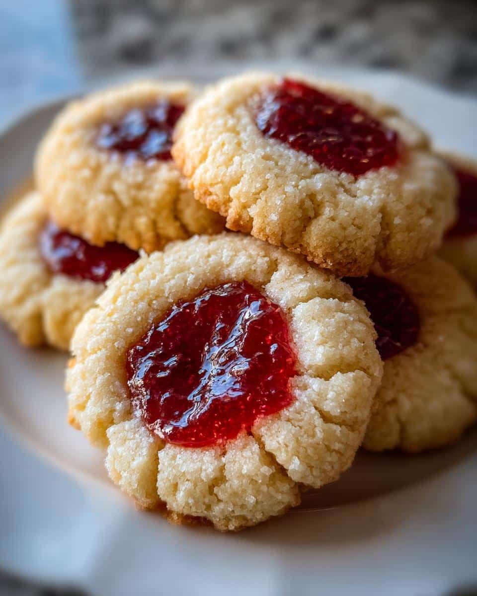 Thumbprint Jam Cookies - detail 2