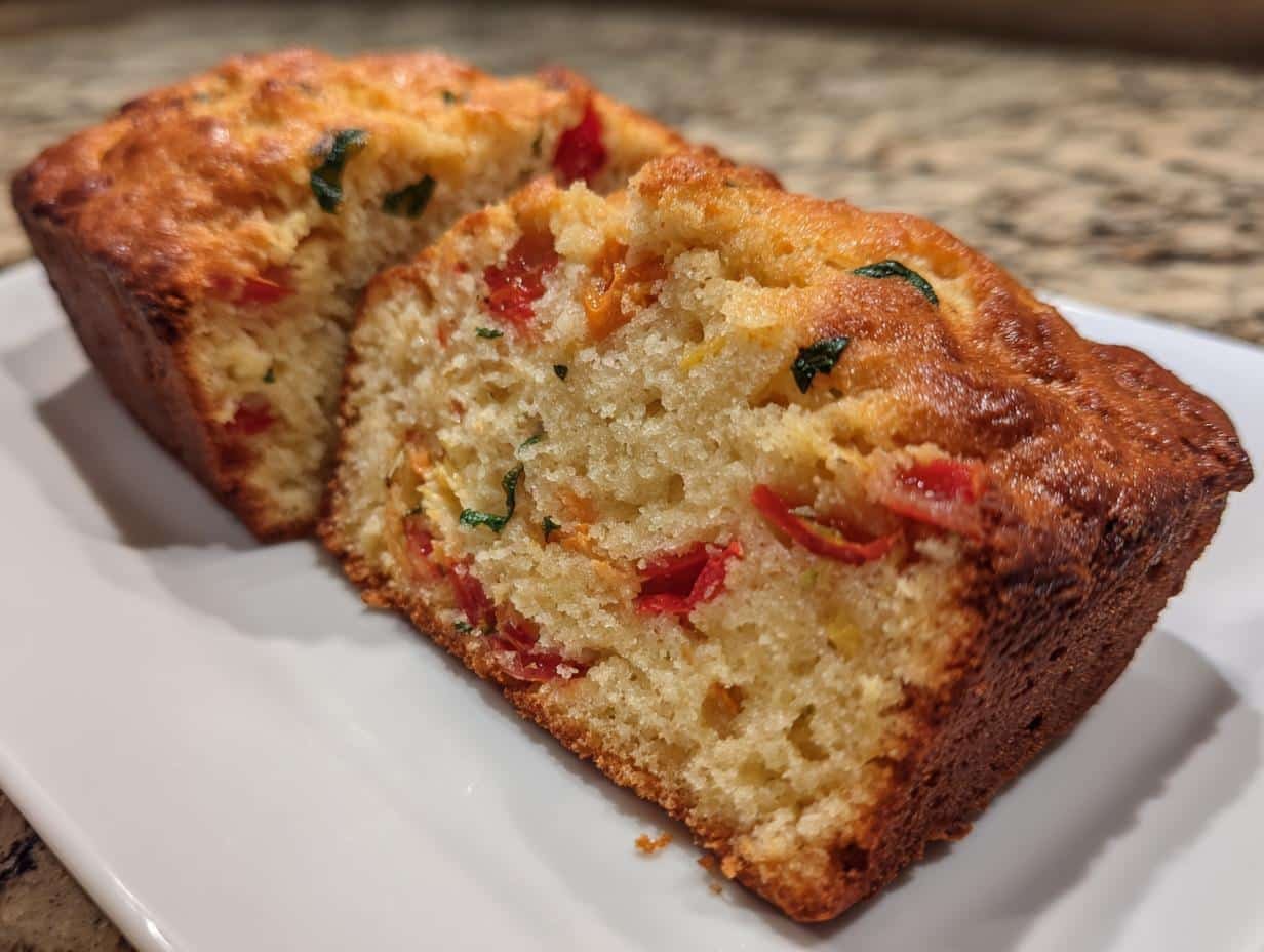 10-Minute Tomato Basil Quick Bread – Flavor Explosion!