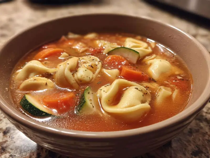 Comforting 30-Minute Tortellini Vegetable Soup Recipe