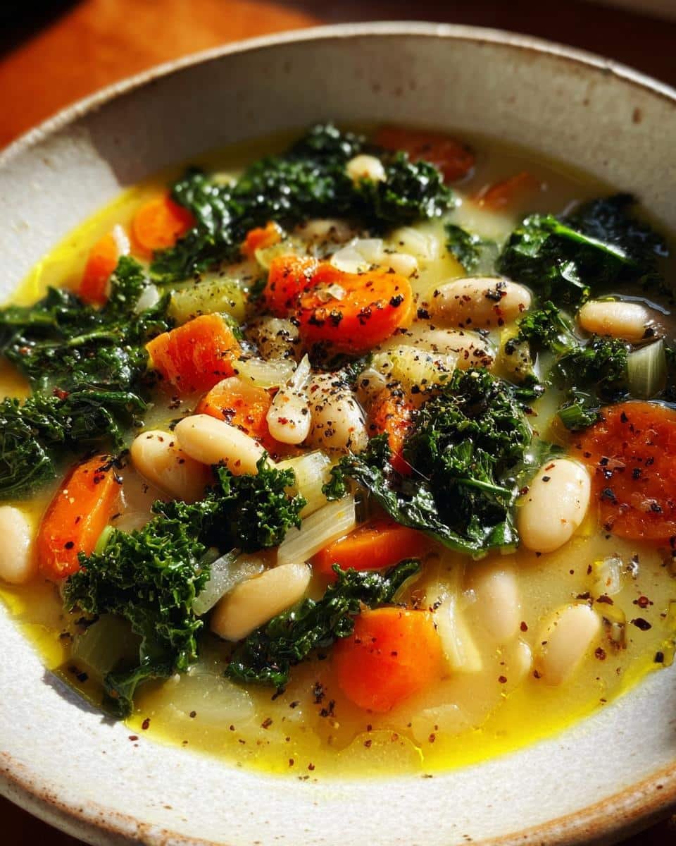 Tuscan White Bean Kale Soup - detail 1