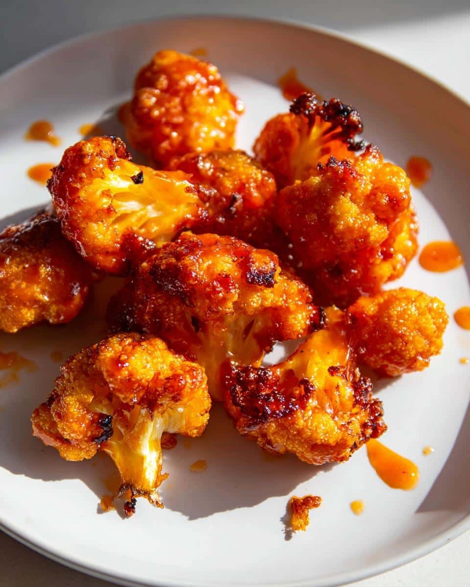 Crispy Air Fryer Buffalo Cauliflower Bites in 30 Minutes