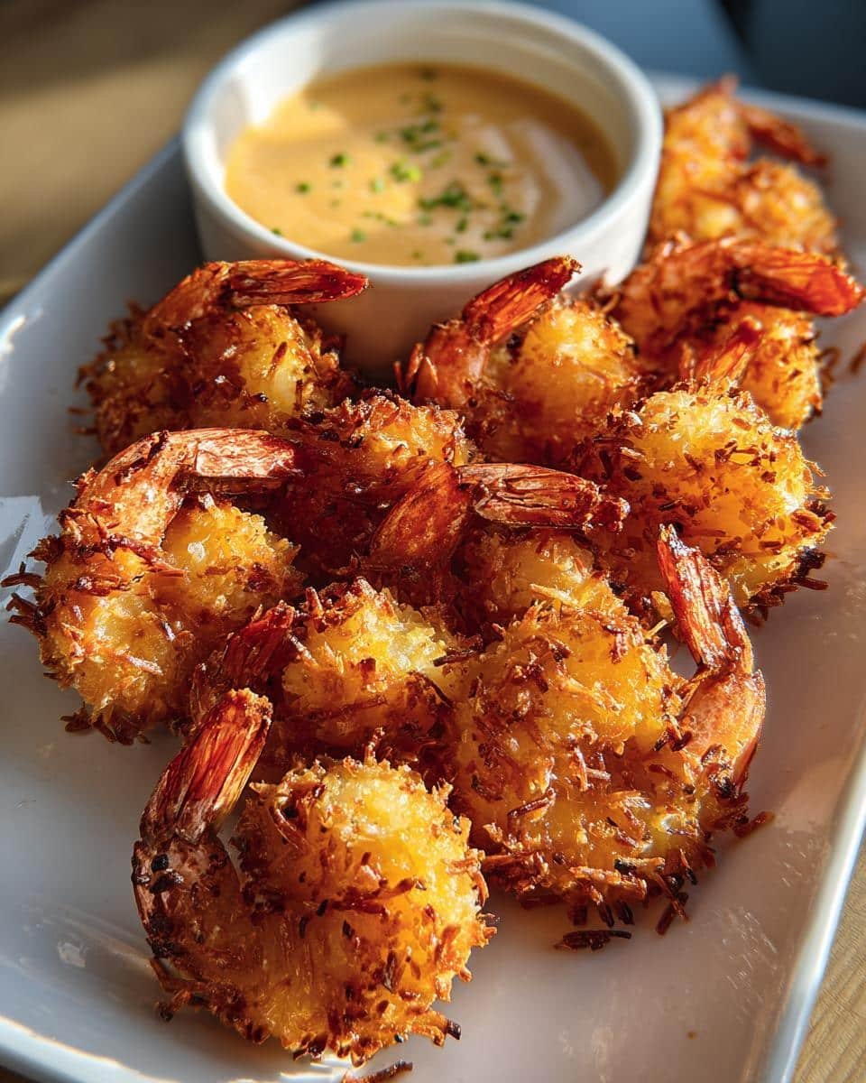 Air fryer coconut shrimp with chili-lime dip - detail 1