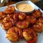 Air fryer coconut shrimp with chili-lime dip