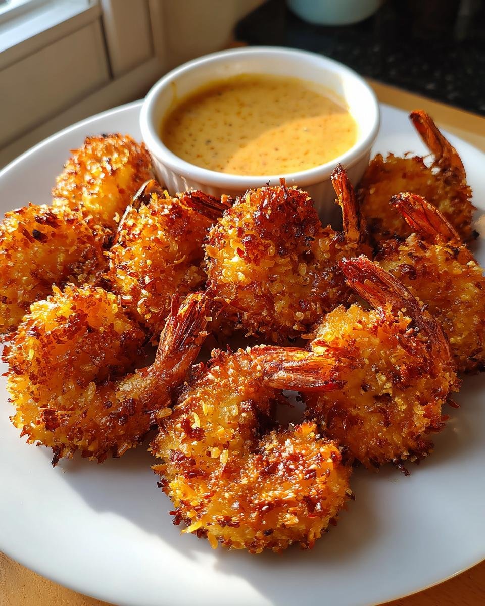 Air fryer coconut shrimp with chili-lime dip - detail 2