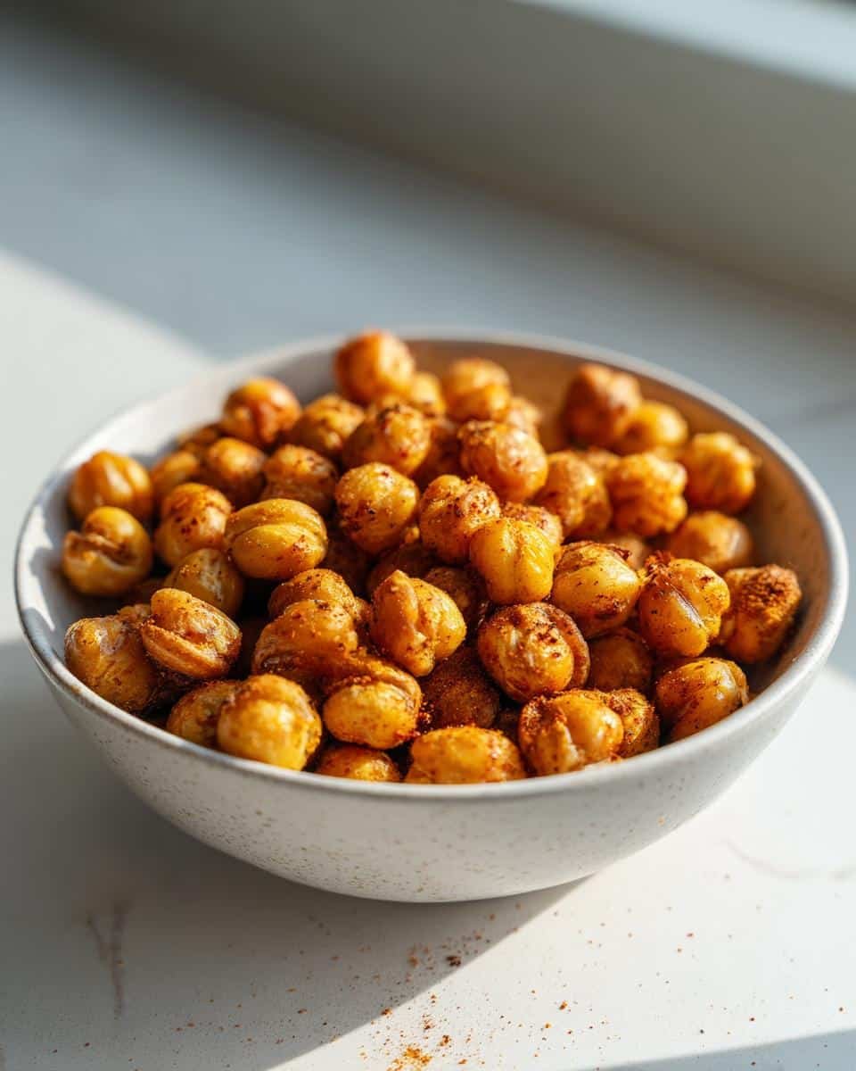 Air fryer crispy chickpeas - detail 1