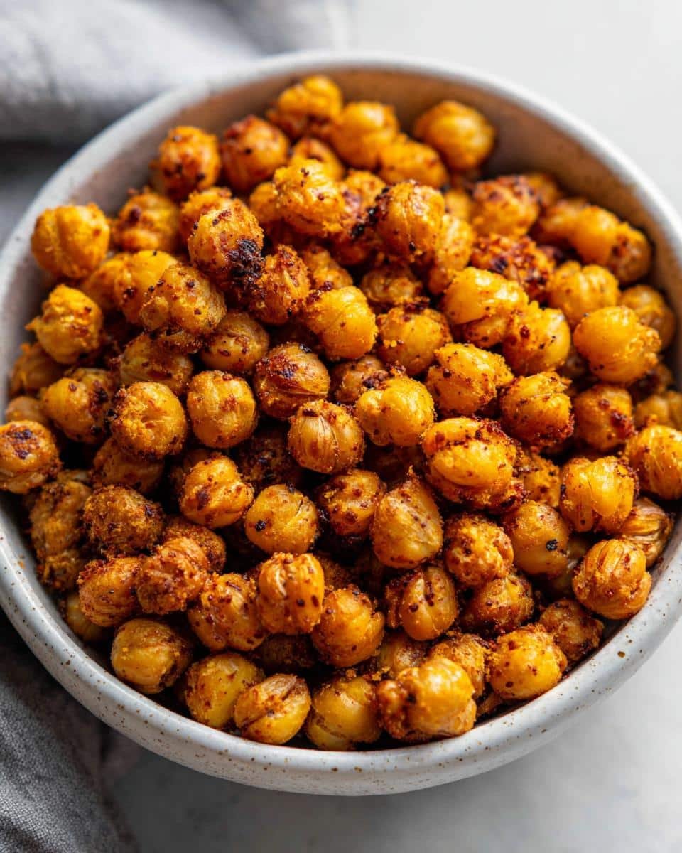Air fryer crispy chickpeas - detail 2