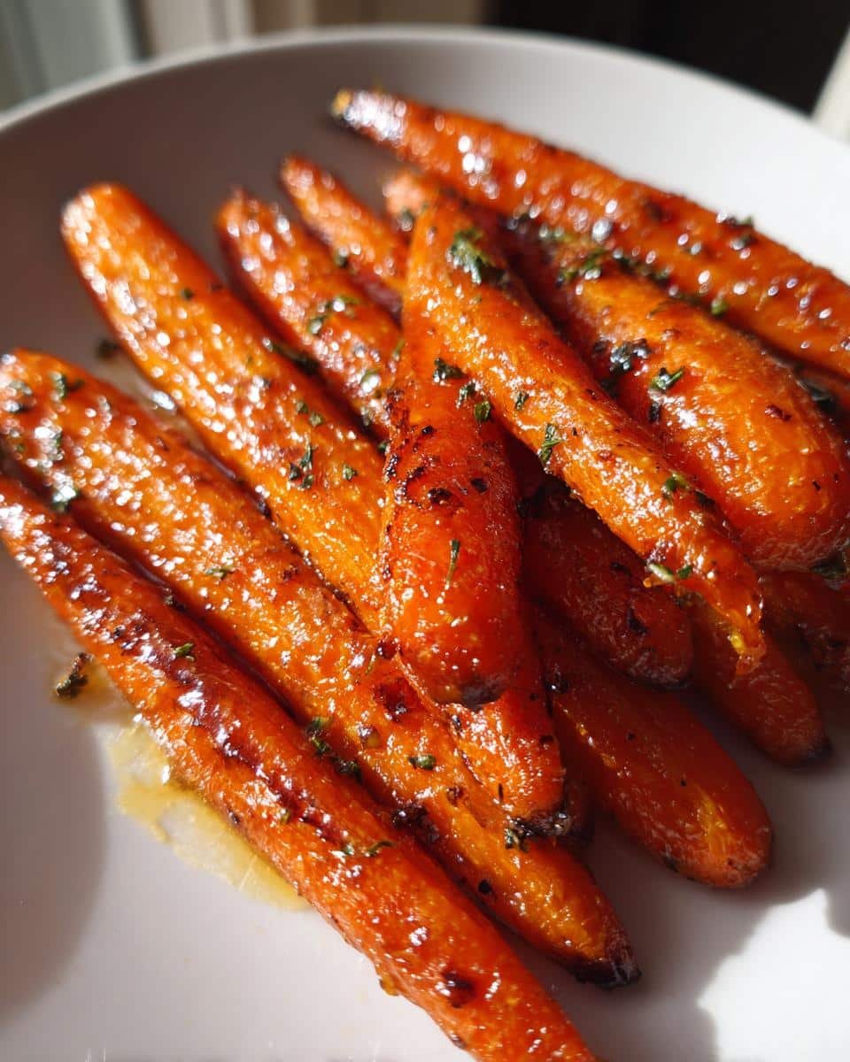 Air fryer maple-Dijon carrots - detail 1