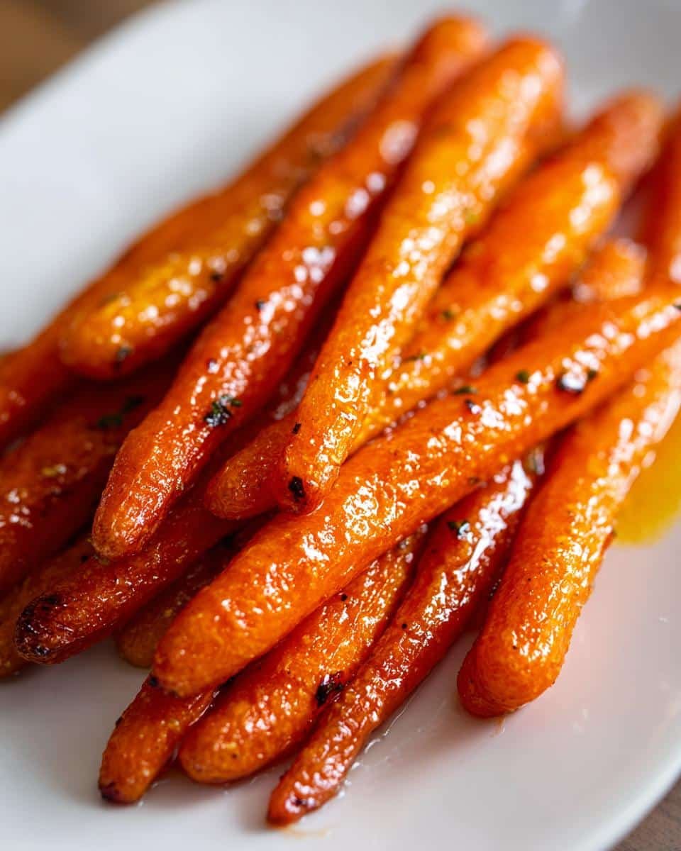 Air fryer maple-Dijon carrots - detail 2