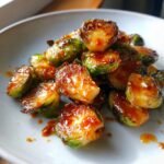 Air fryer sweet chili Brussels sprouts