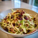 Apple fennel slaw with cranberry vinaigrette