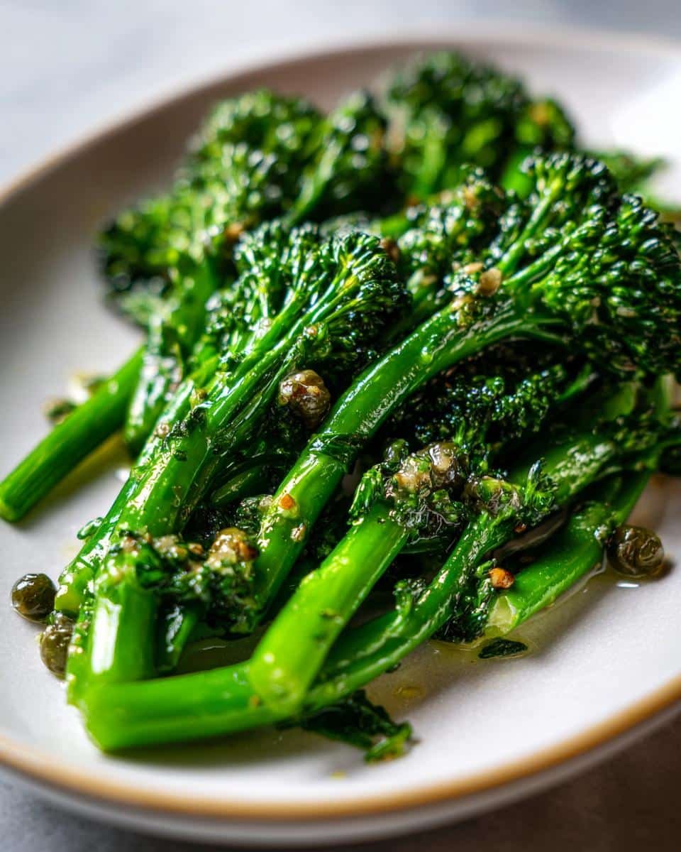 10-Minute Broccolini with Lemon-Caper Butter Magic