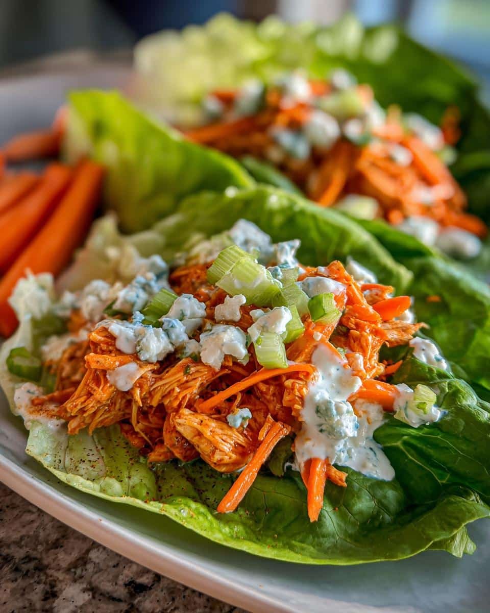 Spicy Buffalo Chicken Lettuce Wraps Ready in 15 Minutes