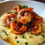 Cajun shrimp with cauliflower grits