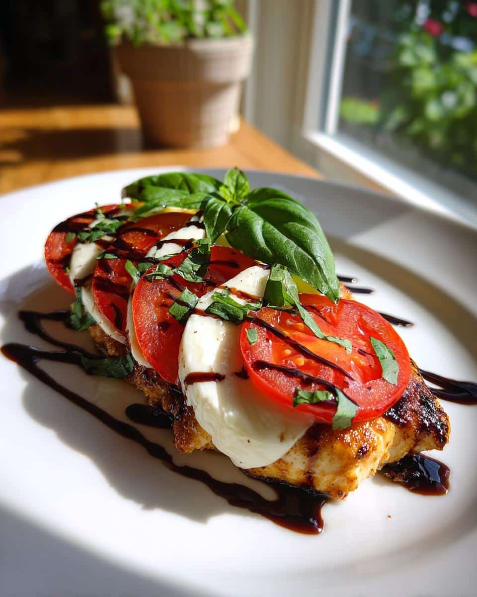 30-Minute Caprese Chicken with Balsamic Reduction – Stunning Flavor