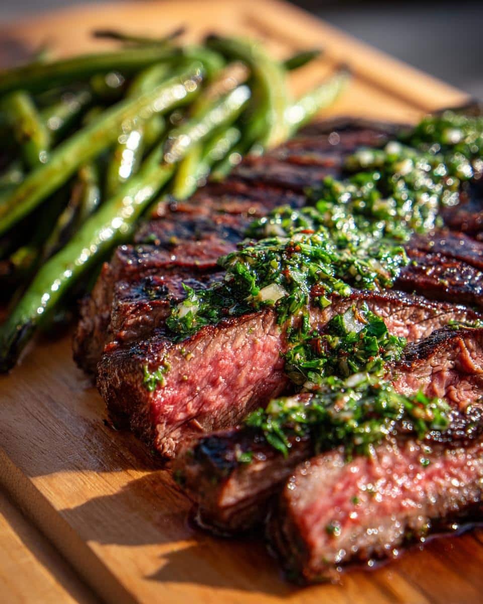 30-Minute Chimichurri Steak with Crispy Green Beans Perfection