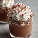 Chocolate peppermint mousse cups